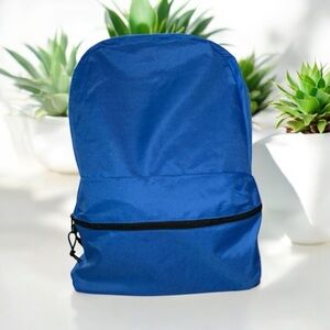 Moda West Kids 17 inch Backpack Padded Straps with Front Zipper Pocket Blue